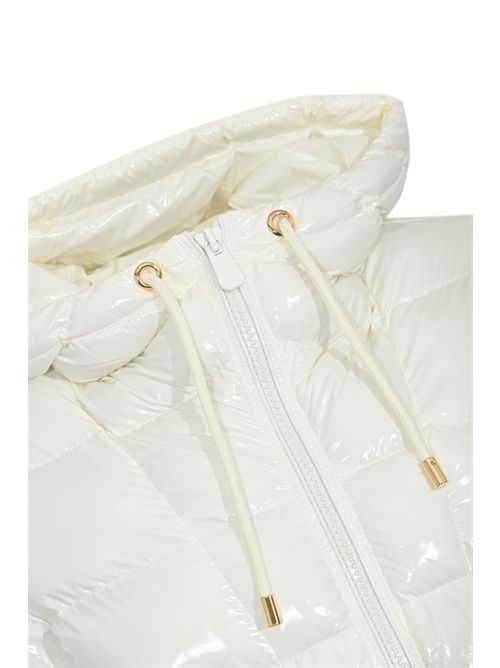 Piumino Eleodoro in crystal nylon con cappuccio Bianco PINKO | 101597 A2P7Z05